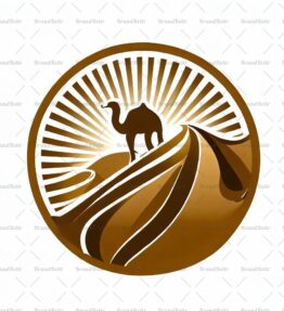 Sanddünen und Kamel